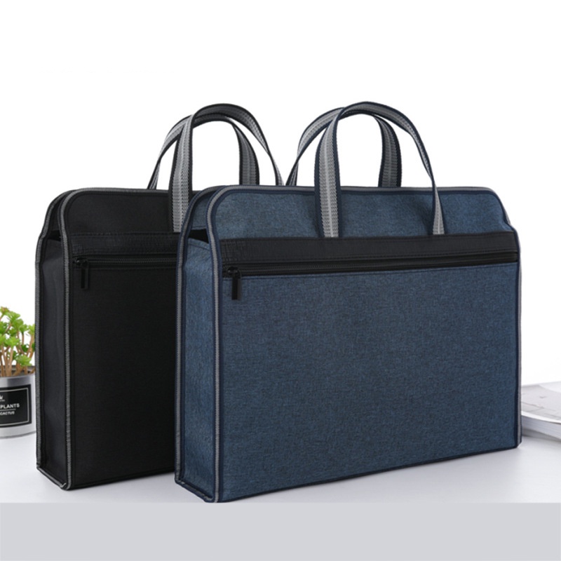 A4 Zipper Business Document Bag，Waterproof File Handle Bag Multi ...