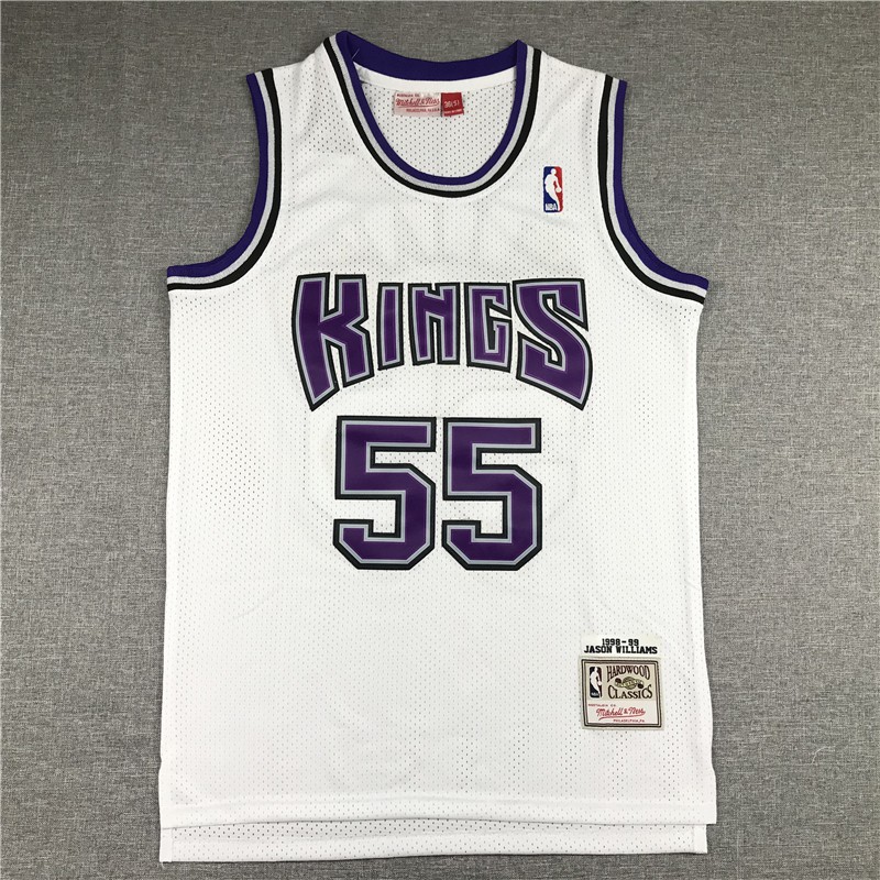 #55 Jason Williams Sacramento Kings Mitchell Ness Retro Swingman Jersey ...