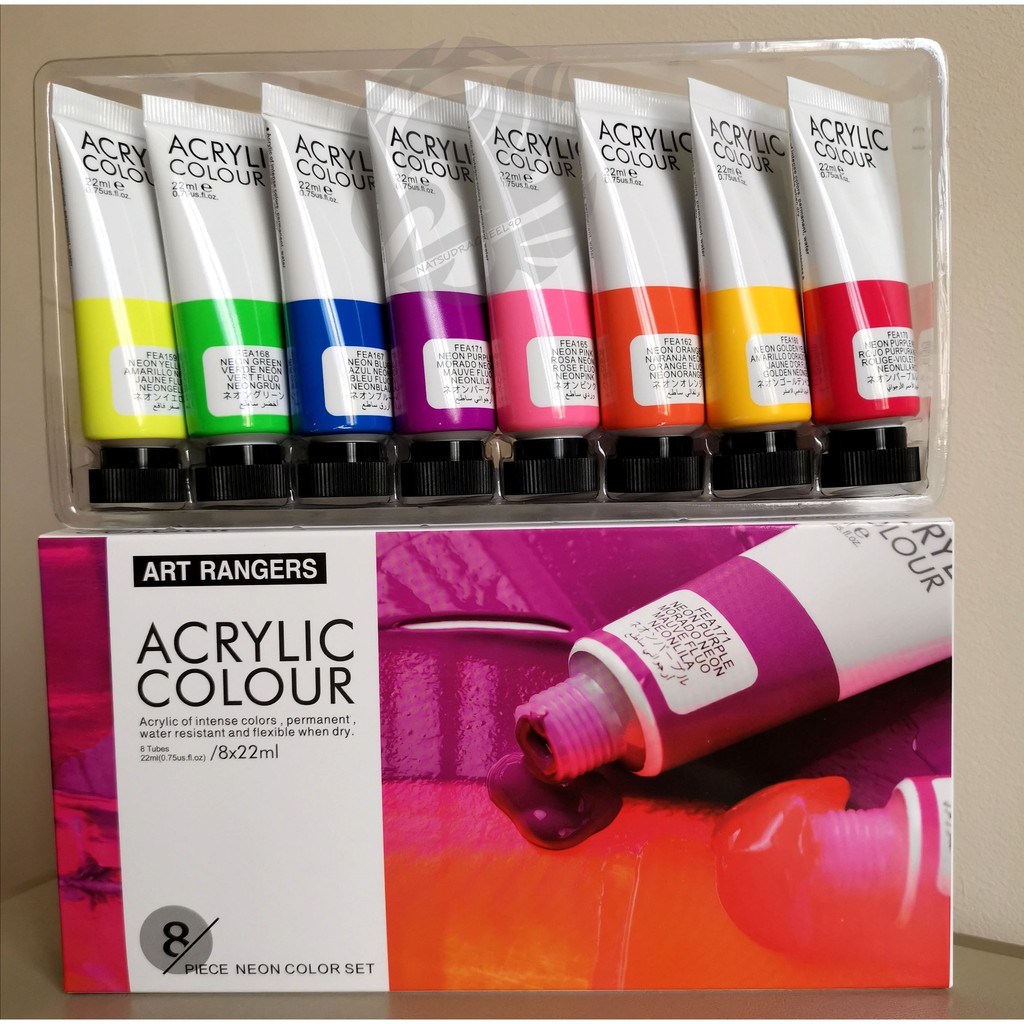 [8x22ml 6x75ml] Art Ranger Acrylic Paint Set Shopee Philippines