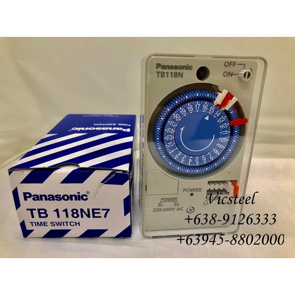 Panasonic Timer Switch TB-118 KE7/NE 7 with back-up battery | Shopee ...