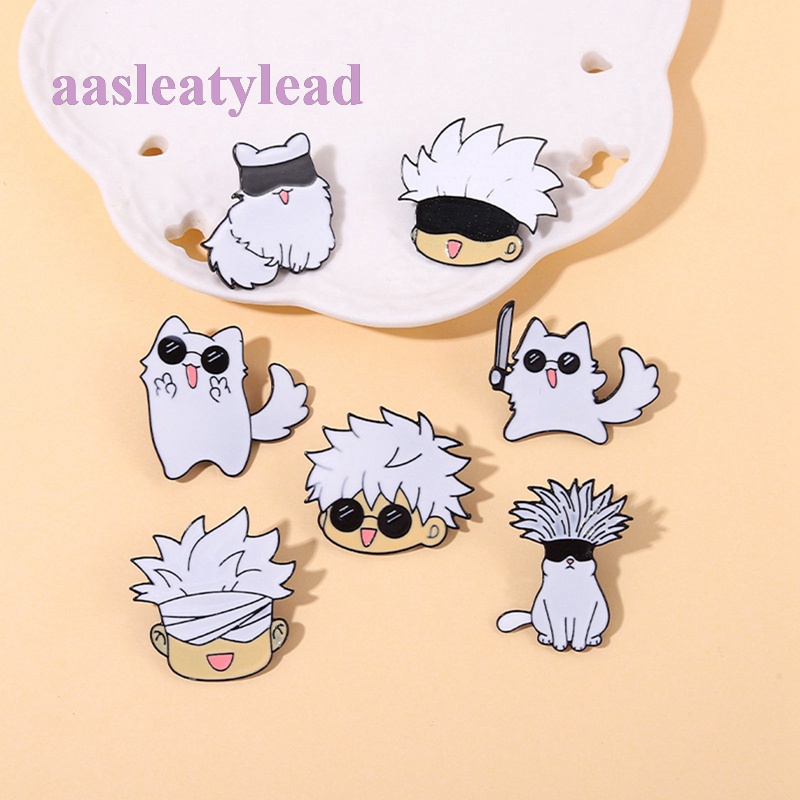 Aasleaty Anime Jujutsu Kaisen Brooch Yuji Itadori Gojo Satoru Figure