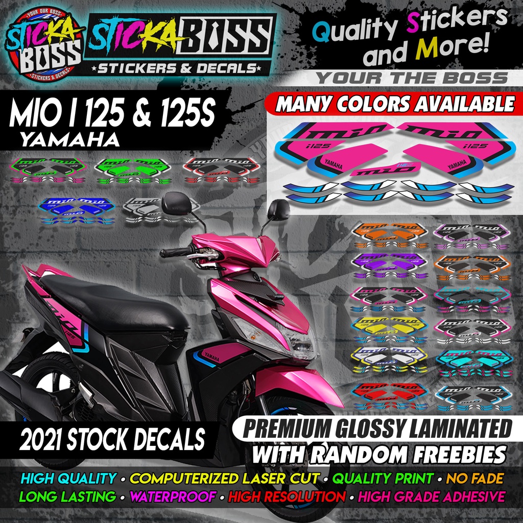 Mio i 125 & 125s (2021 Stock Decals)【PREMIUM GLOSSY LAMINATED】 | Shopee ...