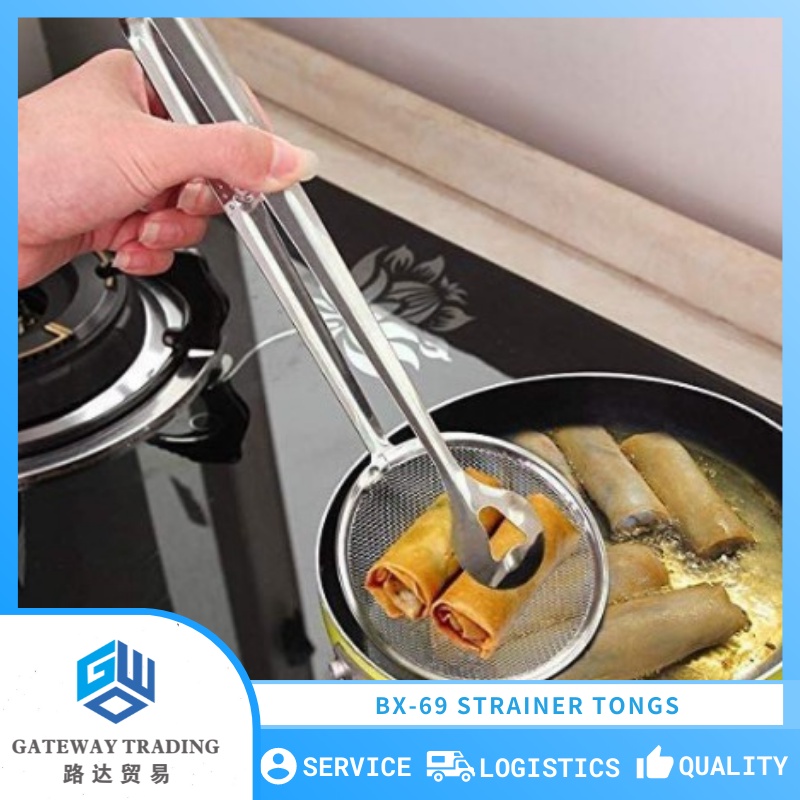 Kitchen Sifter Strainer Tongs Fry Tool Filter Spoon Stainless Steel ...