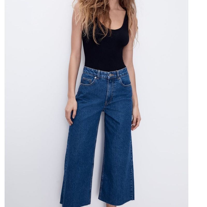 Culotte deals zara jeans