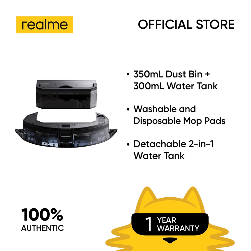 realme TechLife Robot Vacuum Mopping Kit1 to 1 Exchange within