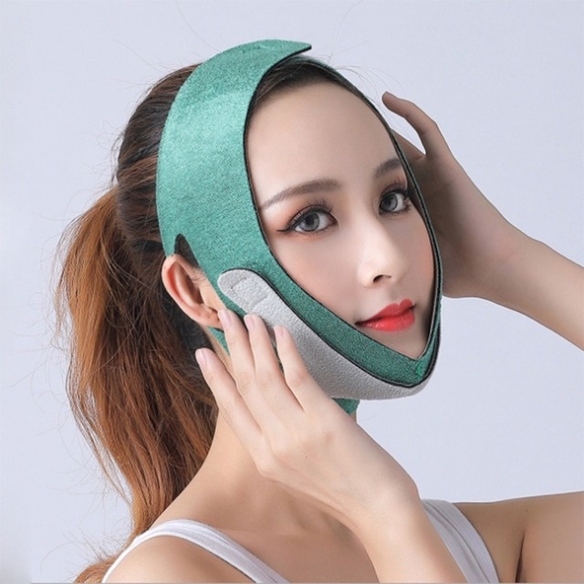 V Shape Thin Face Lift Massager V Face Bandage Face Slimming Mask ...