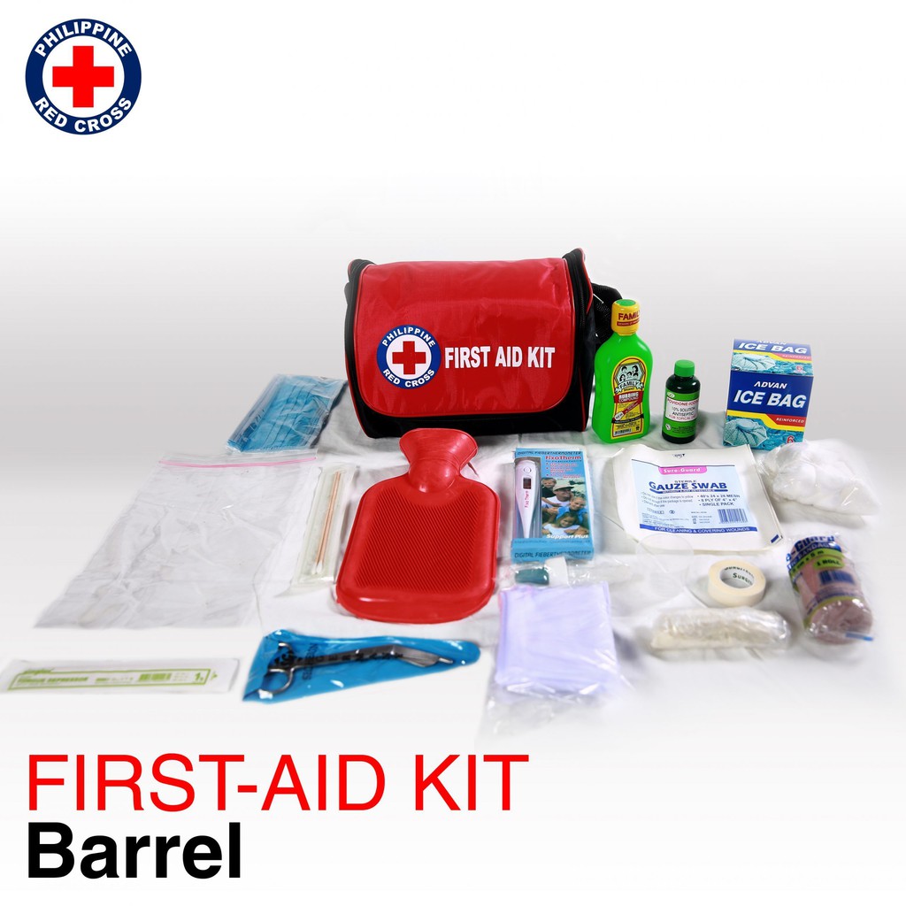 Philippine Red Cross First Aid Kit Barrel Shopee Philippines