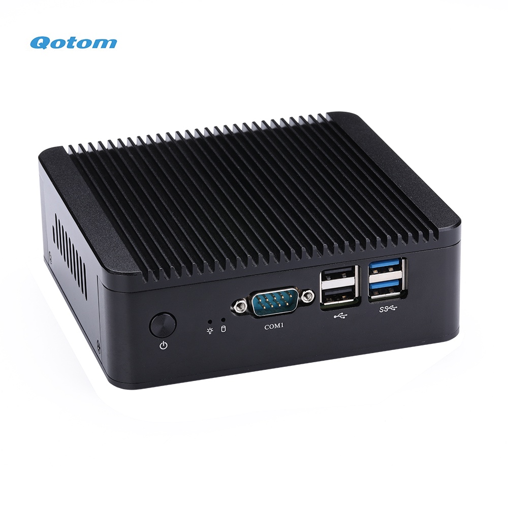 Qotom Core i3 i5 Mini PC with DDR4 RAM M.2 NVMe SSD Portable Mini Desktop Computer Hardware X86