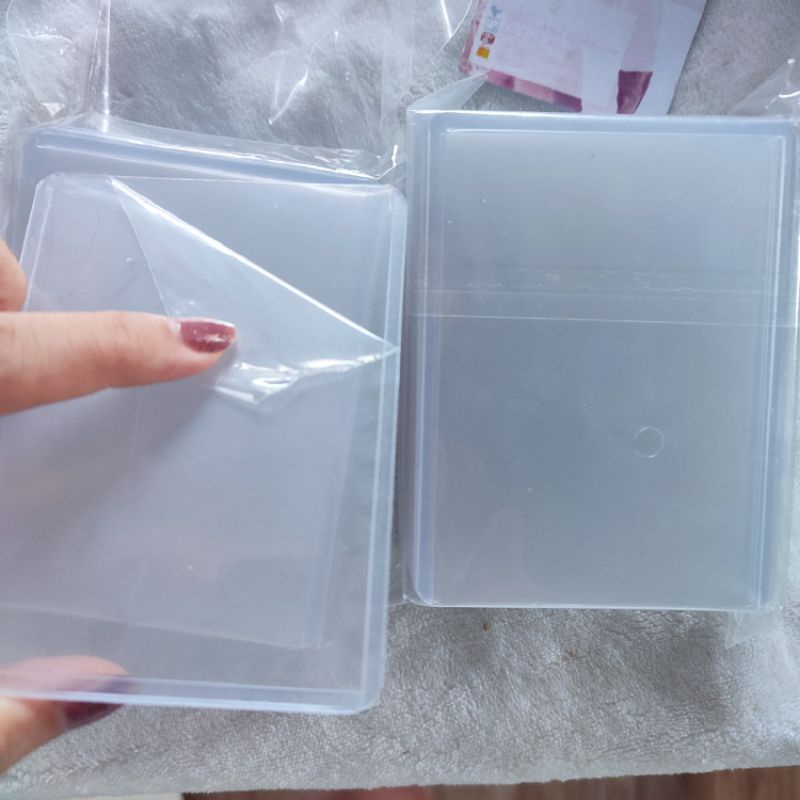 Card protector photocard hardcase ultra clear white toploader 3x4 ...