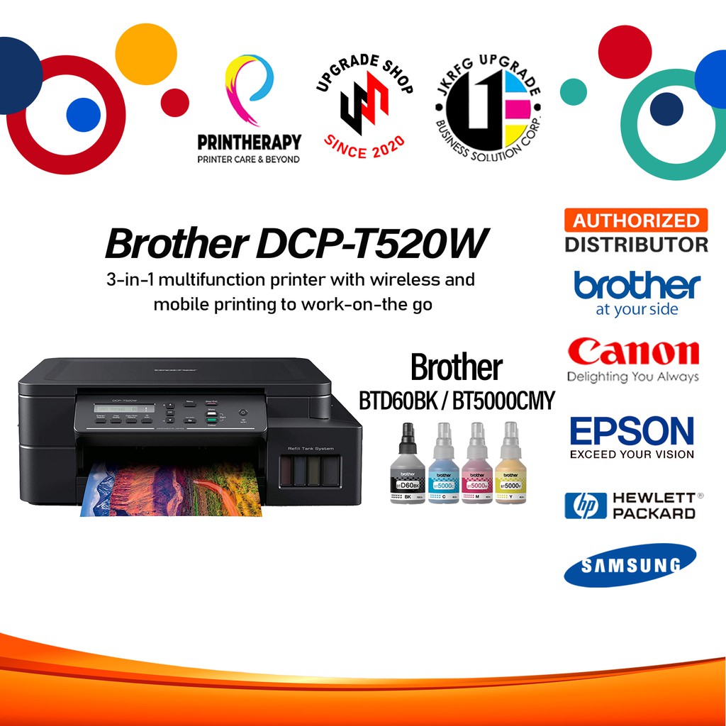 Brother DCPT520W Ink Tank Multifunction Wifi Printer Brand New