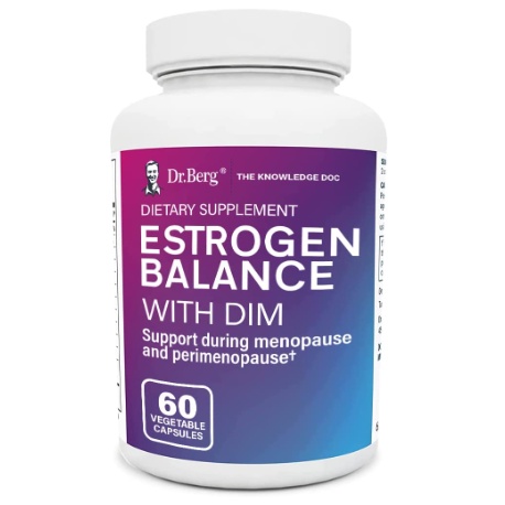 Dr. Berg Estrogen Balance with DIM, Natural Estrogen Supplement ...