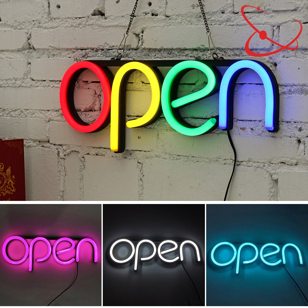 LED Neon OPEN Sign Light for Business Bar Club KTV Wall Decoration