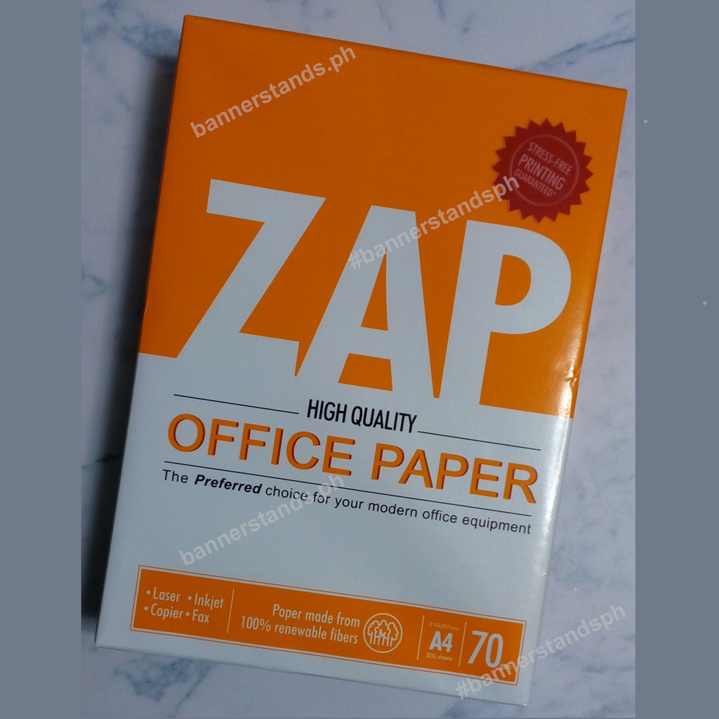 Zap a4 deals paper price