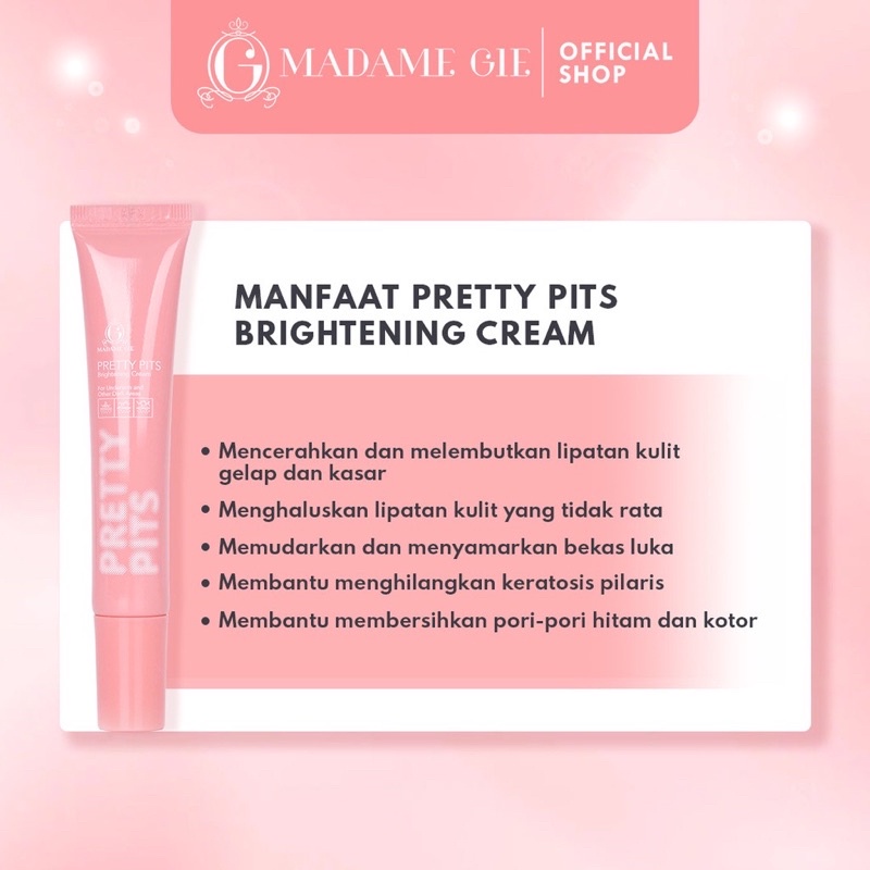 Madame gie pretty pits Brightening cream - Madame gie Underarm ...