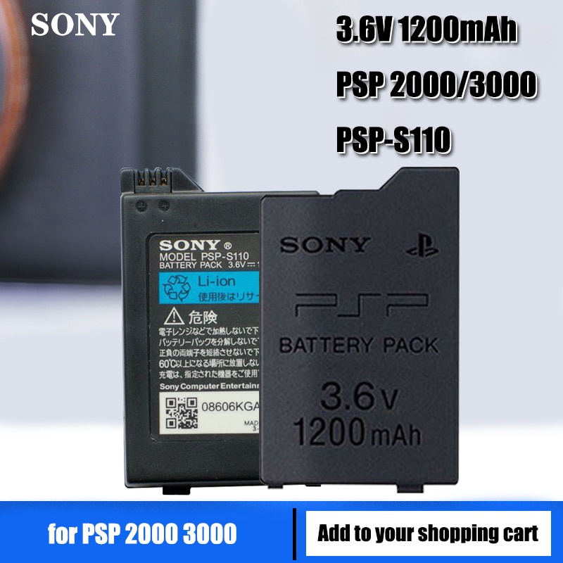 1200mAh Battery Pack for Sony PSP 2000 PSP 3000 PSP2000 PSP3000