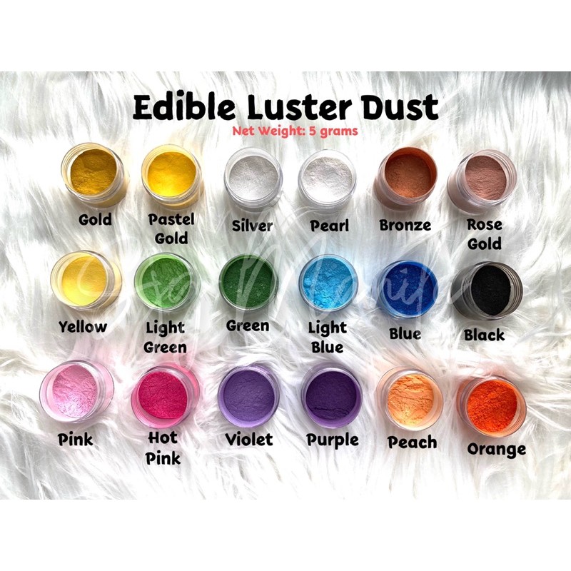 5 grams edible luster dust pure edible cake decorating dust Shopee
