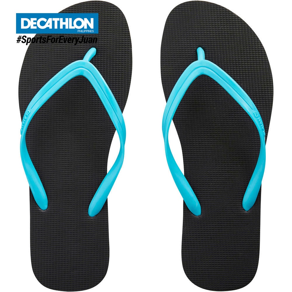 Women's Flip-Flops - TO 100 Black - Black - Olaian - Decathlon