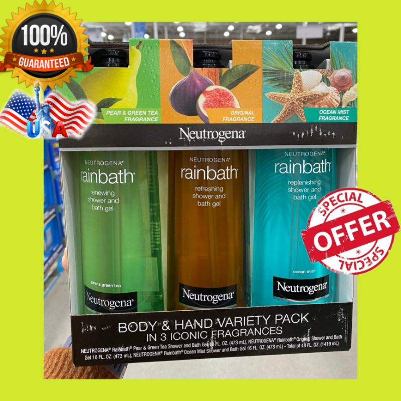 NEUTROGENA Rainbath Shower and Bath Gel variety 473ml/16 fl.oz (COSTCO