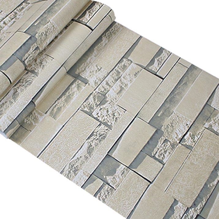 PVC Wallpaper waterproof living room wall decor self adhesive 10m*45cm Shopee Philippines