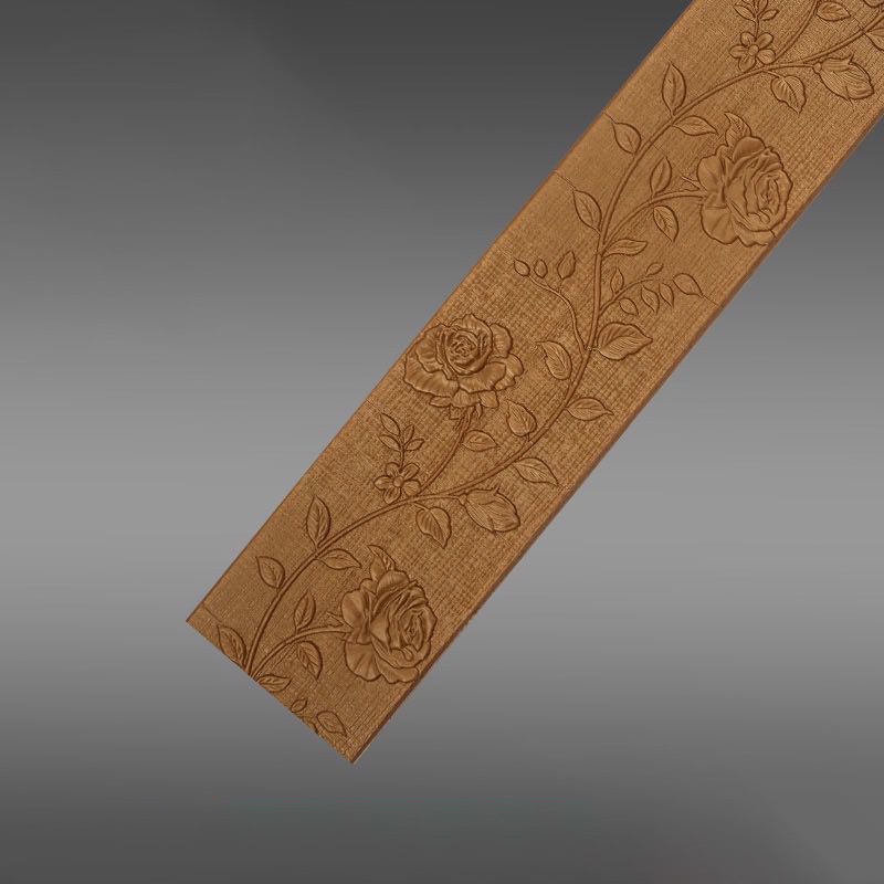 2.3m 3D Wallpaper Border Wall Sticker Wall Trim Line Waterproof PE Foam ...