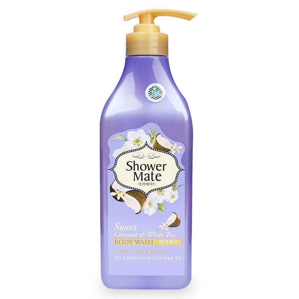 Kerasys Shower Mate Sweet Coconut & White Tea Body Wash 550g Shopee