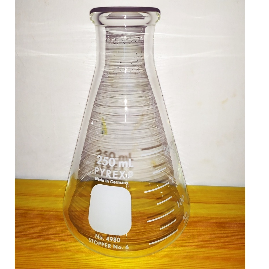 250mL Original PYREX Erlenmeyer Flask | Shopee Philippines