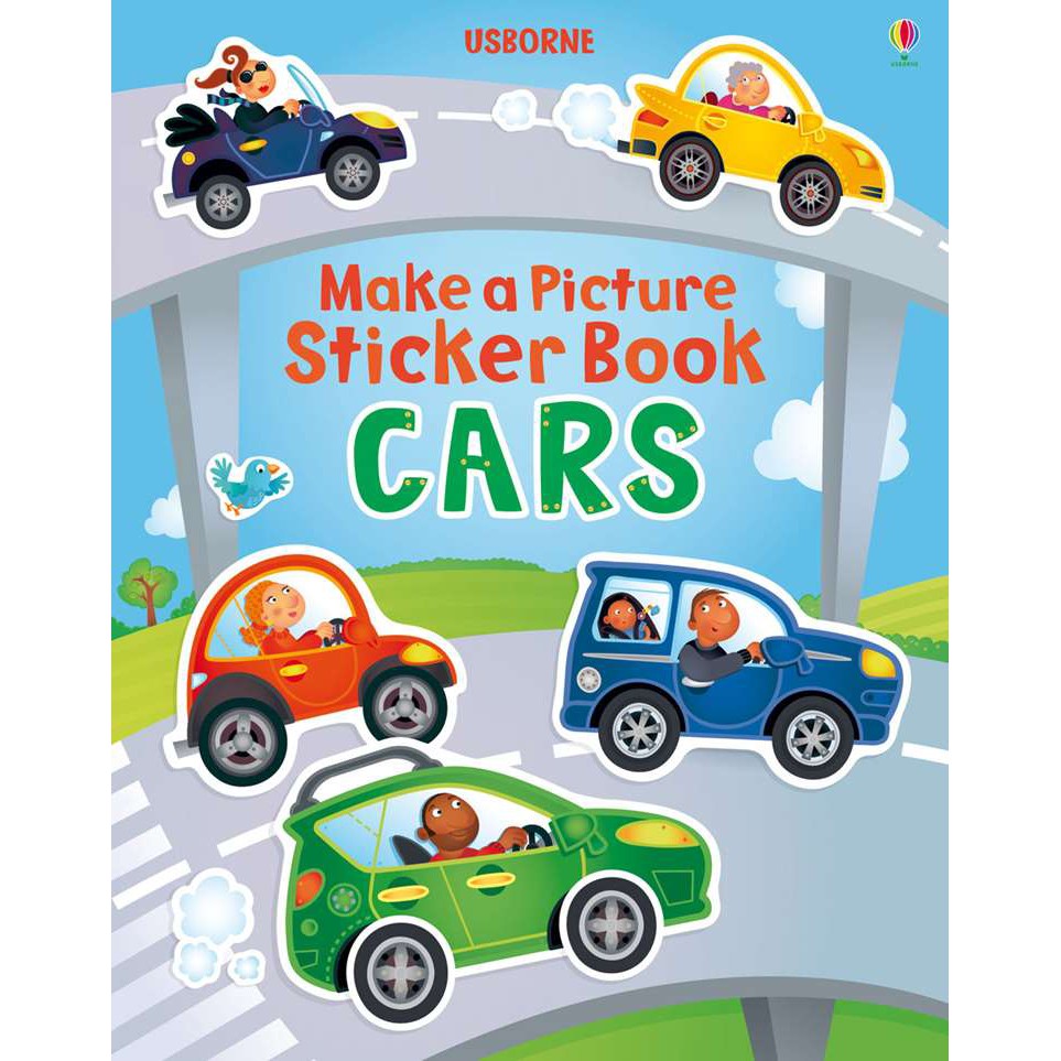 Cars (Usborne Make a Picture Sticker Book) | Shopee Philippines