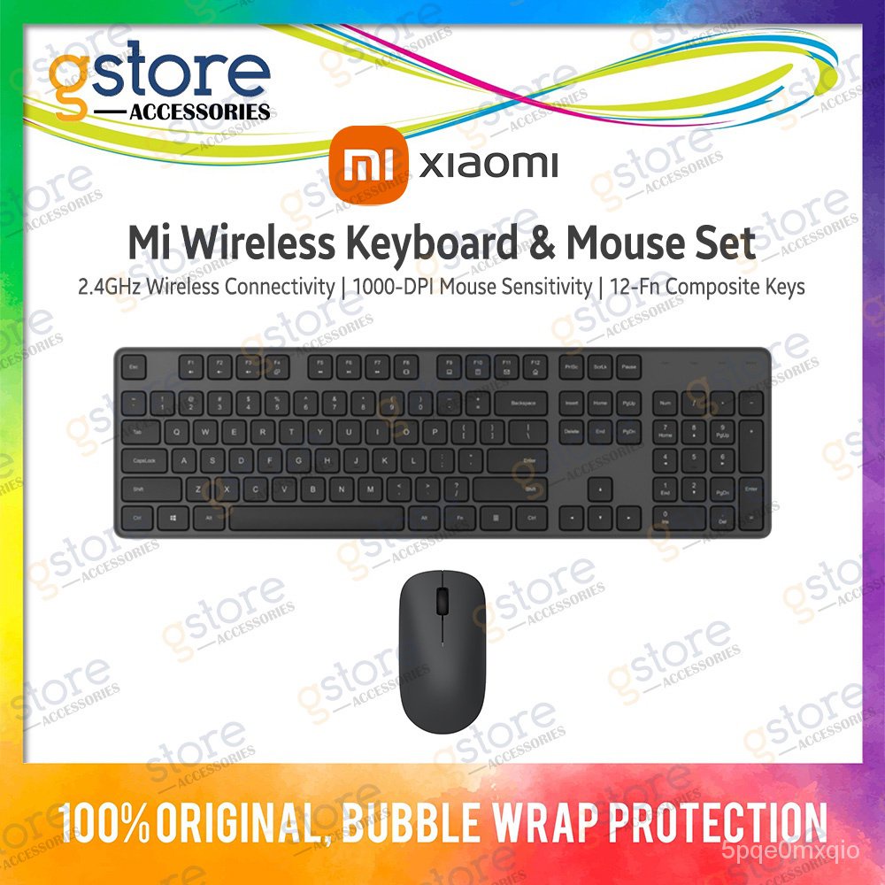 Xiaomi Mi Wireless Keyboard and Mouse Set (2.4Ghz Wireless Connectivity ...