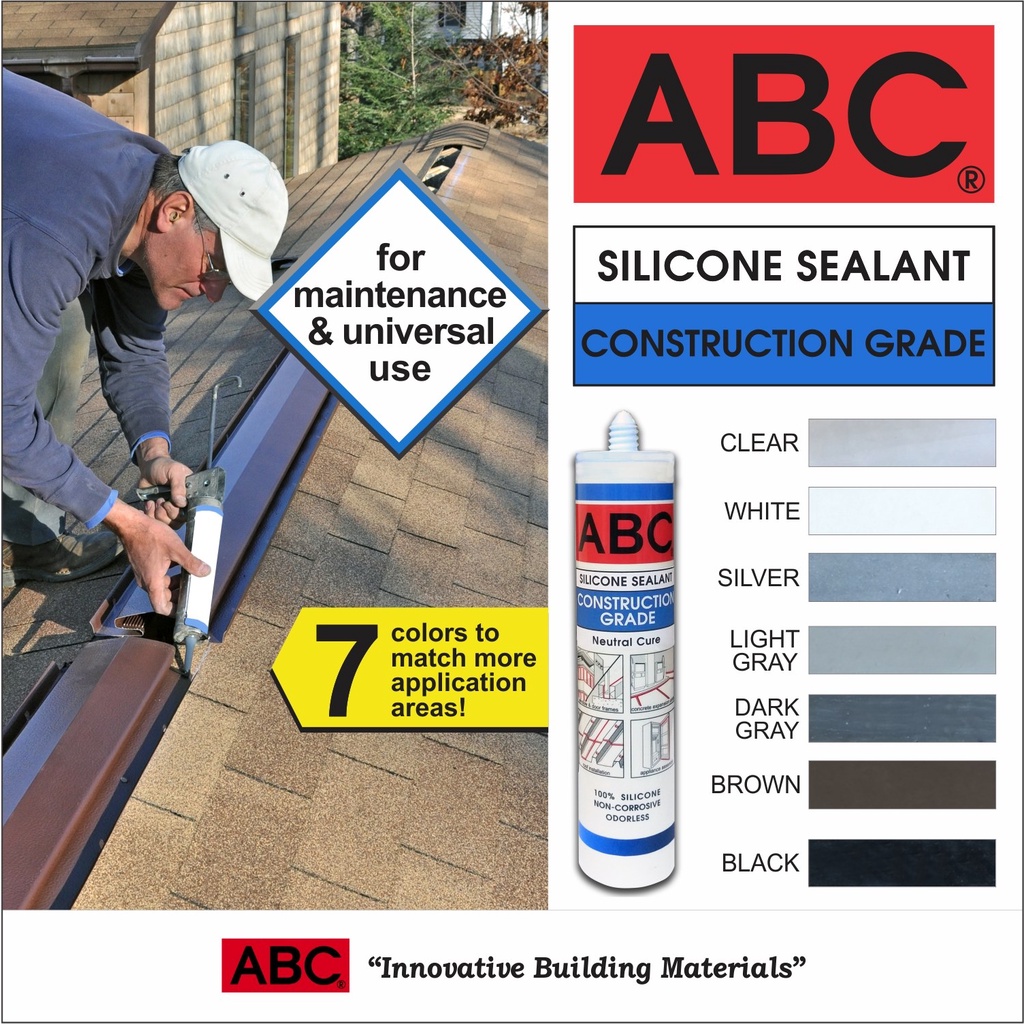 ABC Silicone Sealant Construction Grade 300ml Shopee Philippines