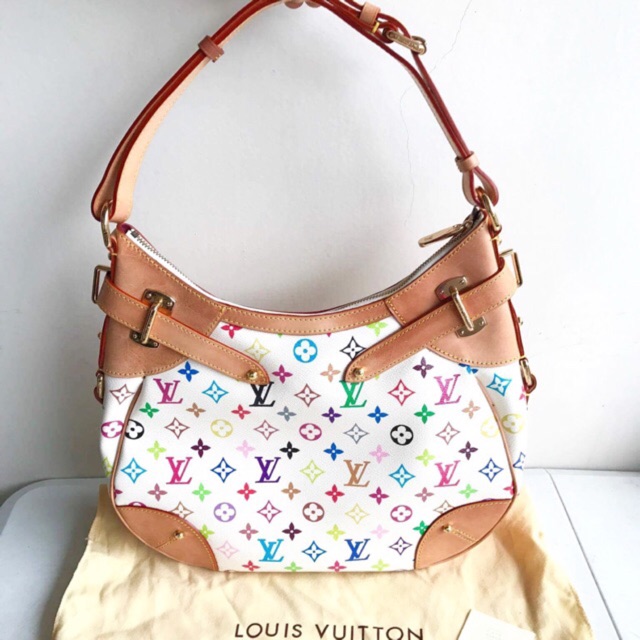 Louis Vuitton Multicolor/White Monogram Multicolore Greta Louis Vuitton