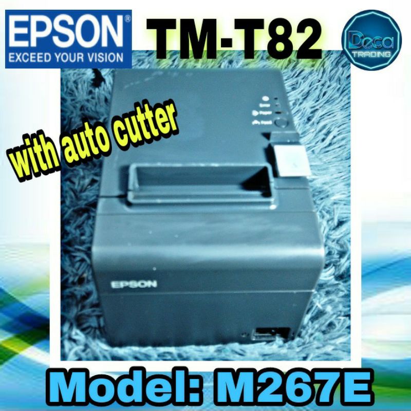 Epson Tm T82 Thermal Pos Receipt Printer Usb And Serial With Power Adaptor Shopee Philippines 9452