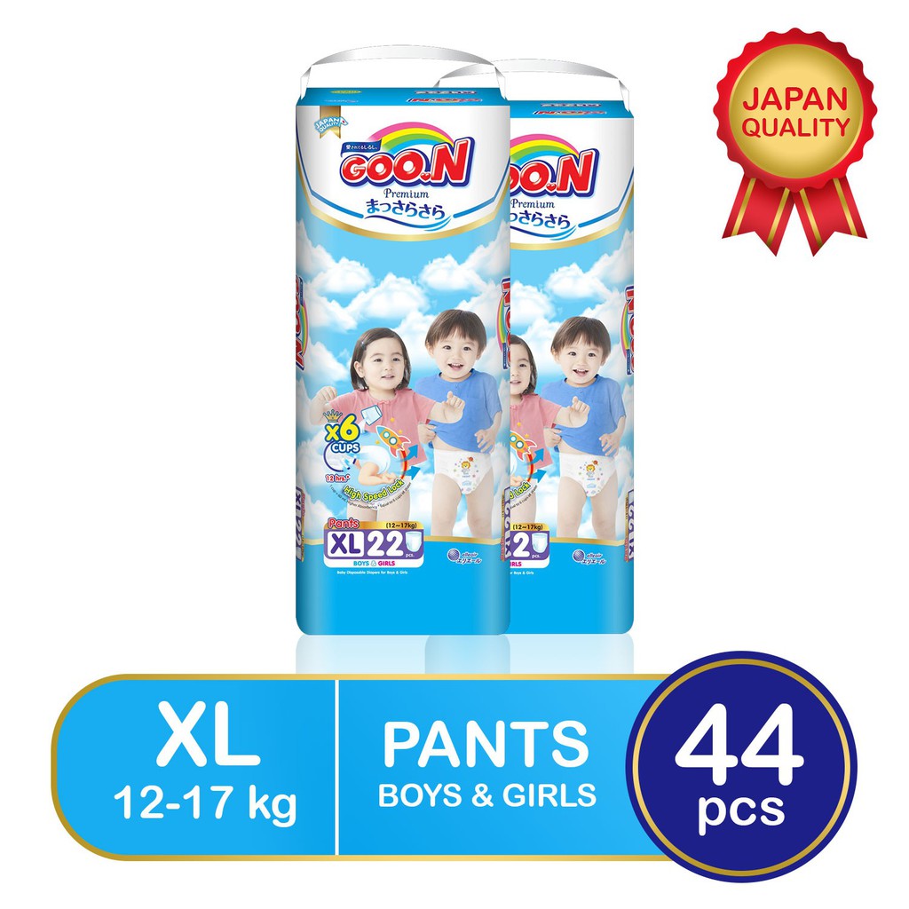 ♣☫goo.n Premium Pants Xl22 (6x Cups) X 2packs (44) Slim Diaper 