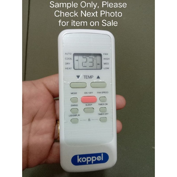 Remote for Koppel Aircon / Replacement Remote for Koppel AC Shopee