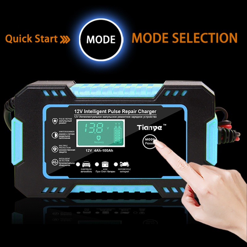 BELING Full Automatic Car Battery Charger 12V 6A Multiple Protection ...