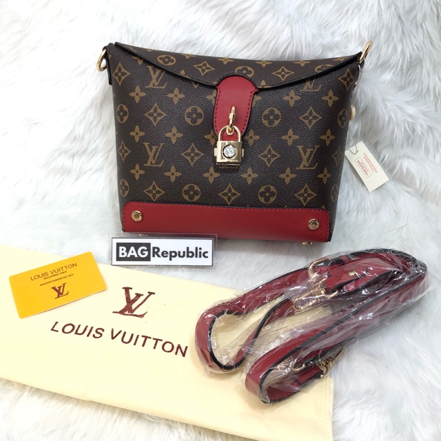 Lv sling best sale bag red