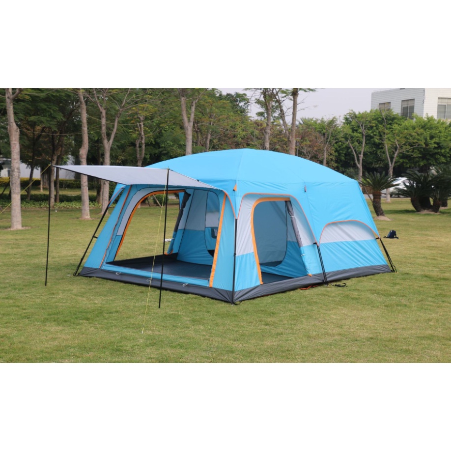 [ Ready stock ] Camel 8-12 person Large Camping tent Waterproof Family ...