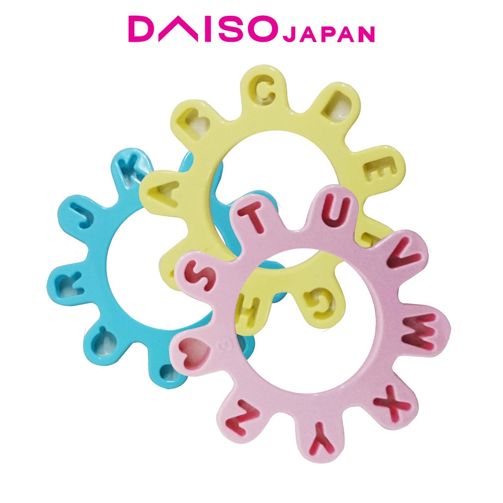 DAISO Alphabet Cutter: Cookie Cutters