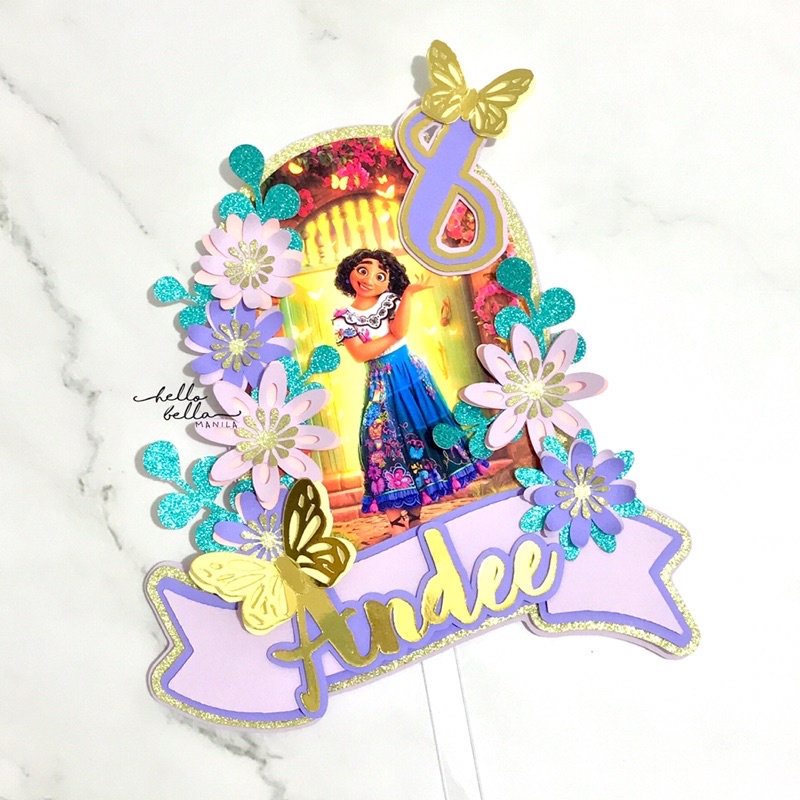 Encanto Cake Topper Custom Cardstock Topper Shopee Philippines