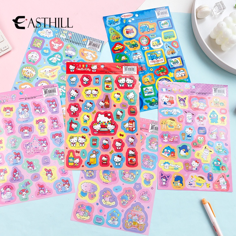 EASTHILL Kawaii Sanrioed Anime Stickers Aesthetic Decals Cute ...