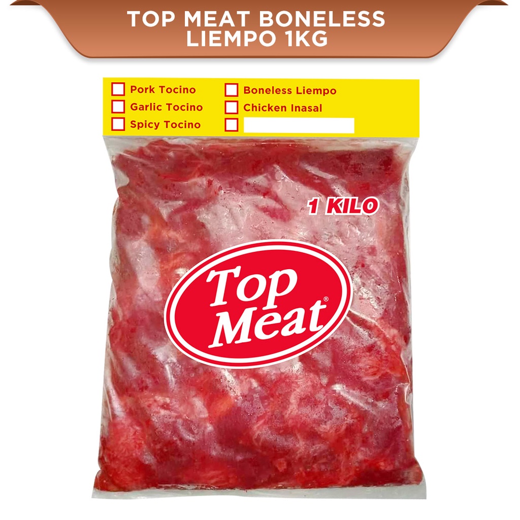 Top Meat Boneless Liempo 1kg Shopee Philippines
