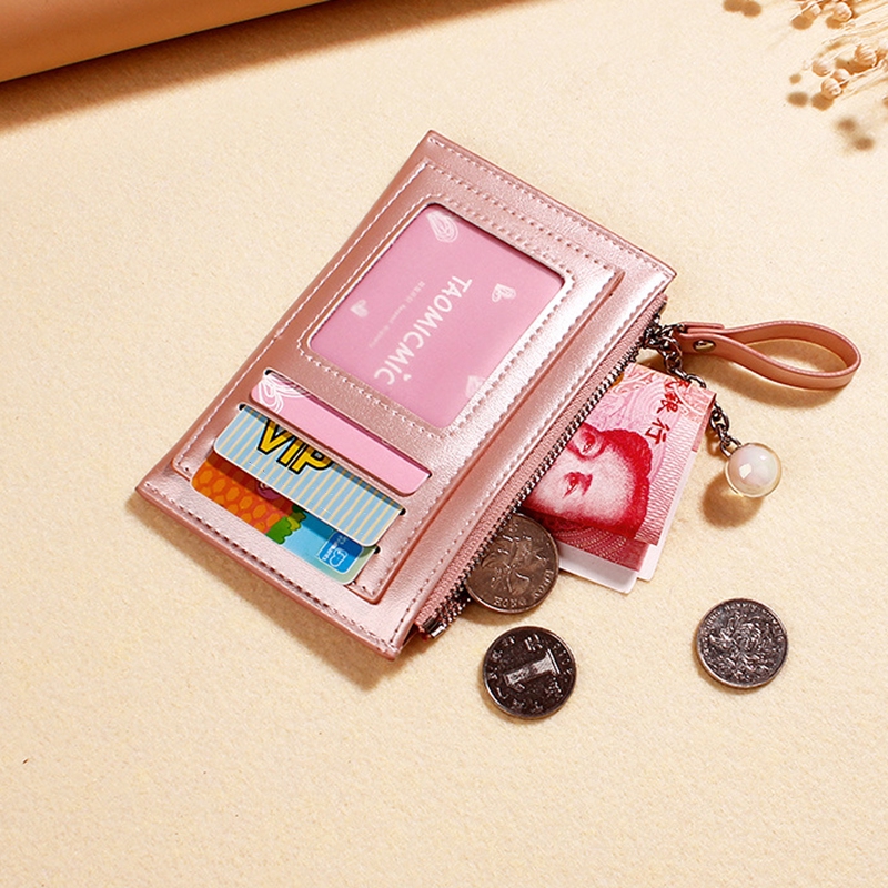 Ready Stock Ladies Mini Wallet Coin Purse Card Holder Charm Pouch