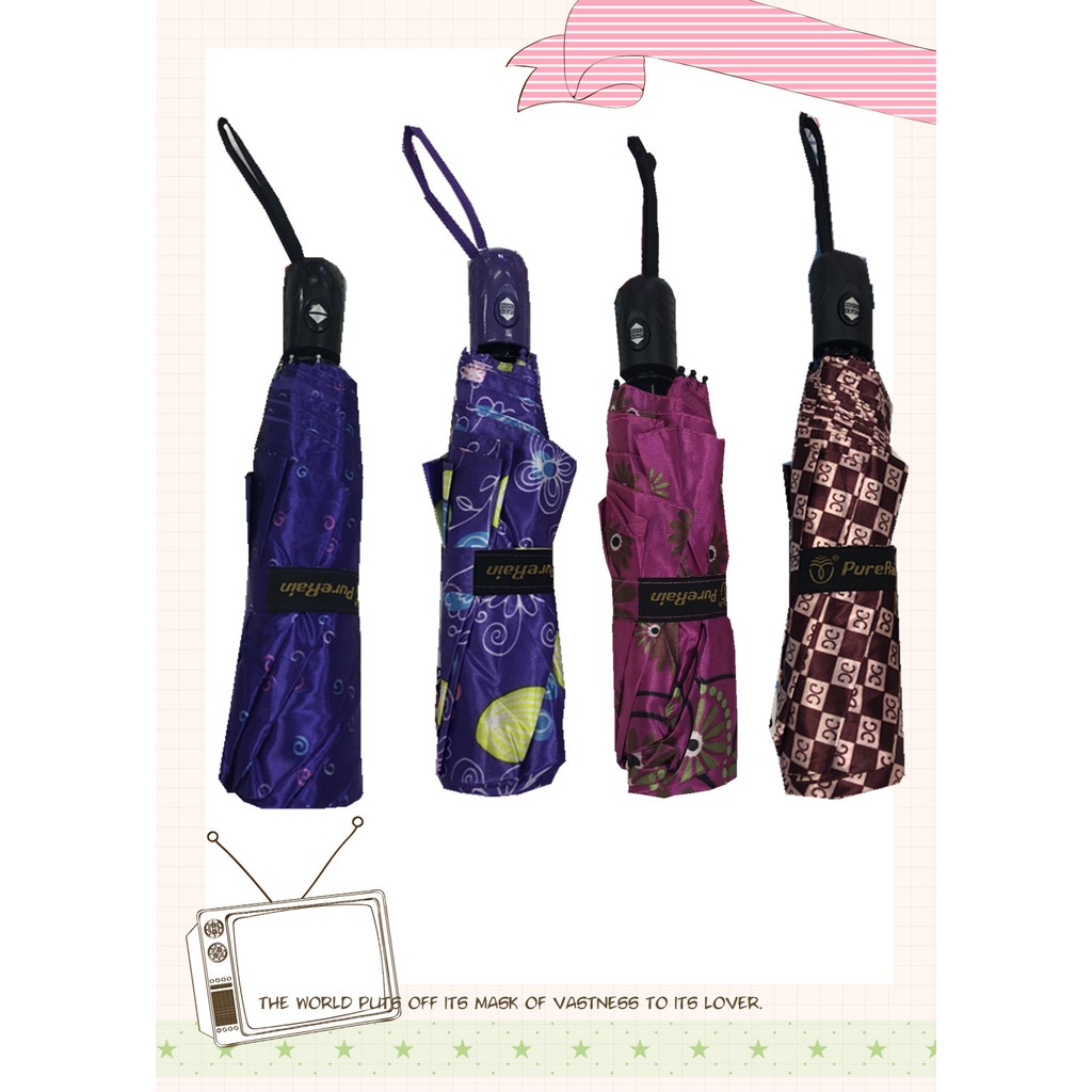 3folds umbrella automatic with design Shopee Philippines