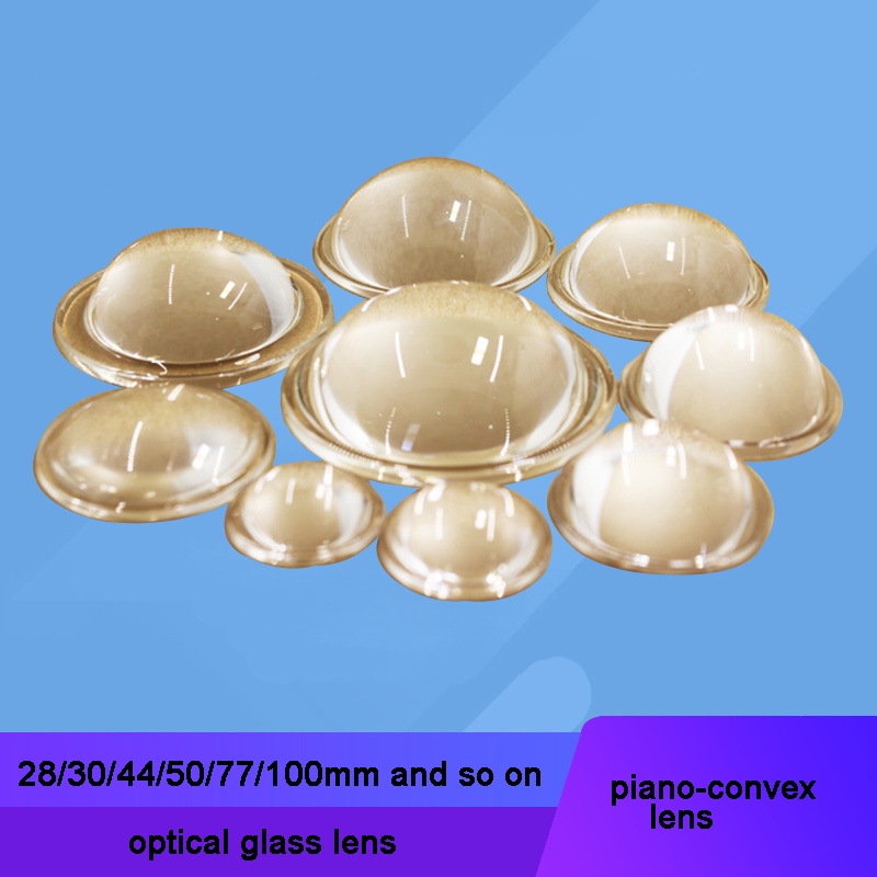1pc 28mm 100mm Optical Glass Convex Lens for Led light Shopee
