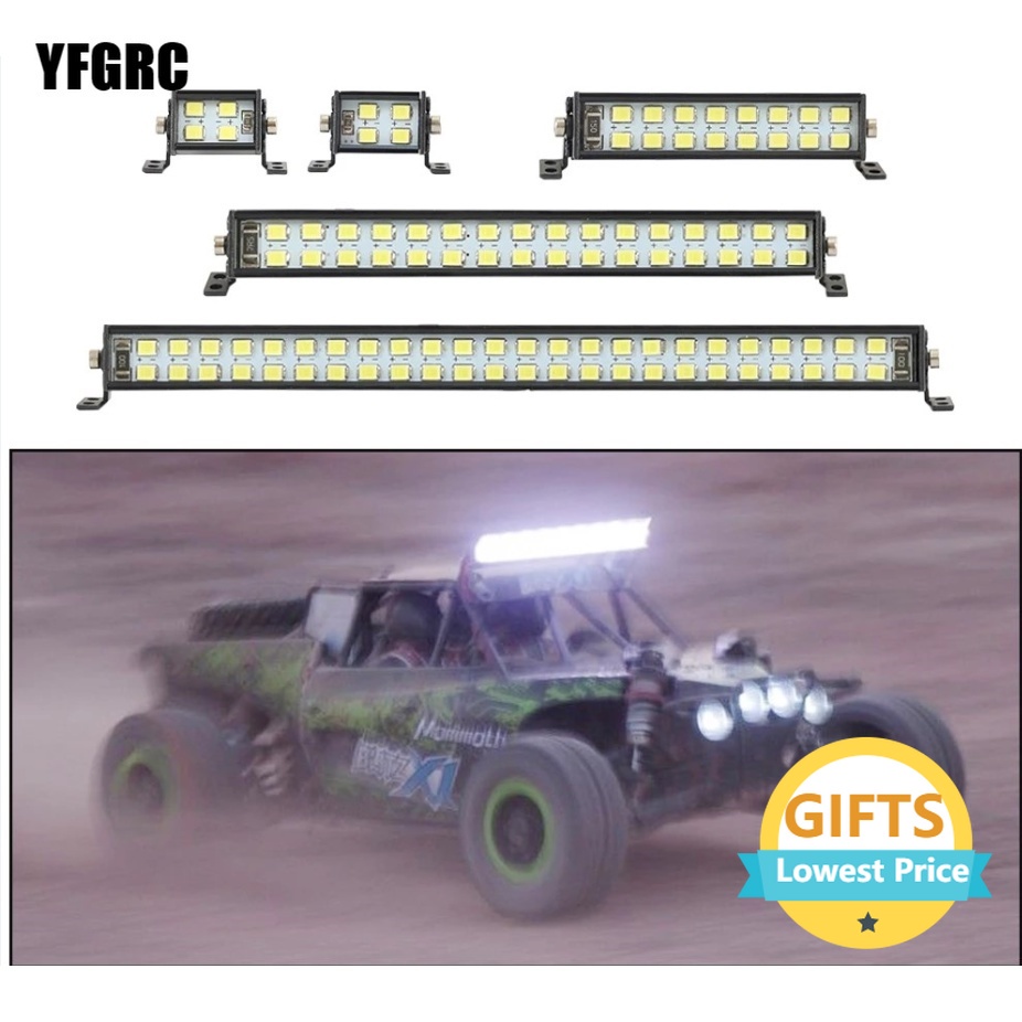 YFGRC Super Bright LED Light Bar RC Car Roof Lamp CH3 Control for 1/10