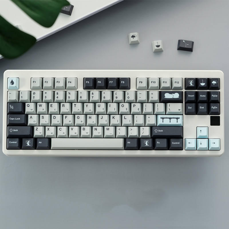 Rain 141 Keys PBT Dye Sublimation Cherry Profile Keycaps Set for ...