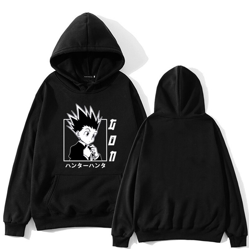 Kawaii Hunter X Hunter Hoodies Sweatshirt Killua Zoldyck Anime Manga Black White Hoodie Pullover Tops Clothes Jacket Hoddie Shopee Philippines