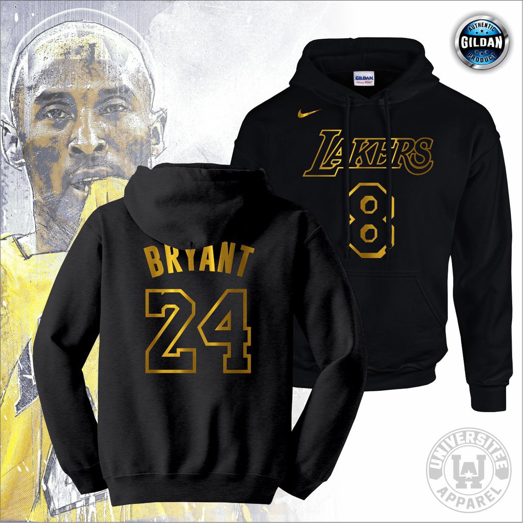 GILDAN NBA Los Angeles LAKERS Hoodie Sweater KOBE BRYANT 8 24 LA LAKERS Black Mamba Hoodie Jacket Shopee Philippines