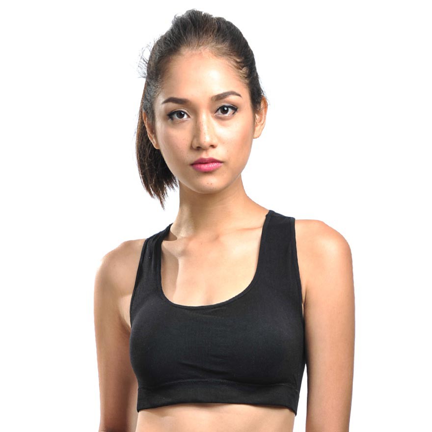 BENCH/ Padded Sports Bra - Black