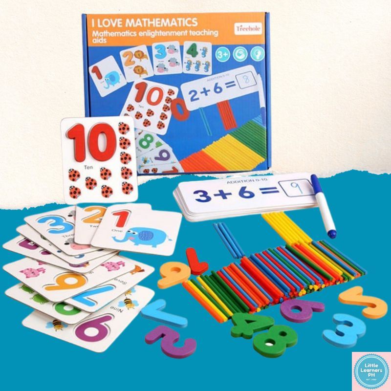 LL Treehole Educational Mathematics Flash Cards Counting Sticks ...