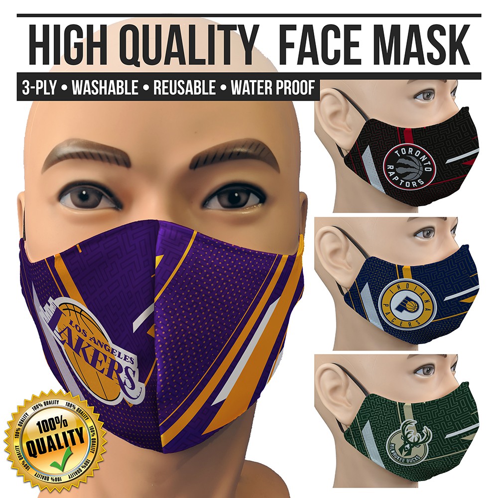 Basketball Face Mask 2nd Teams Fashionable (3ply / comfortable / washable) Shopee Philippines